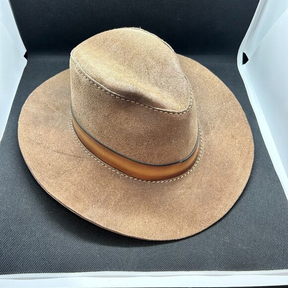 Men's Head'nHome Adventurer suede leather cowboy hat Size M/L